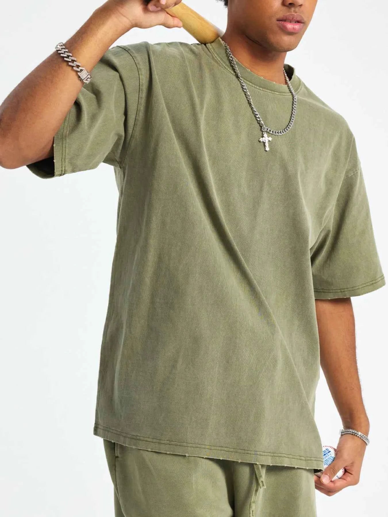 Men's Casual Oversized Cotton T-Shirt